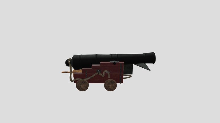 Пушка 3D Model