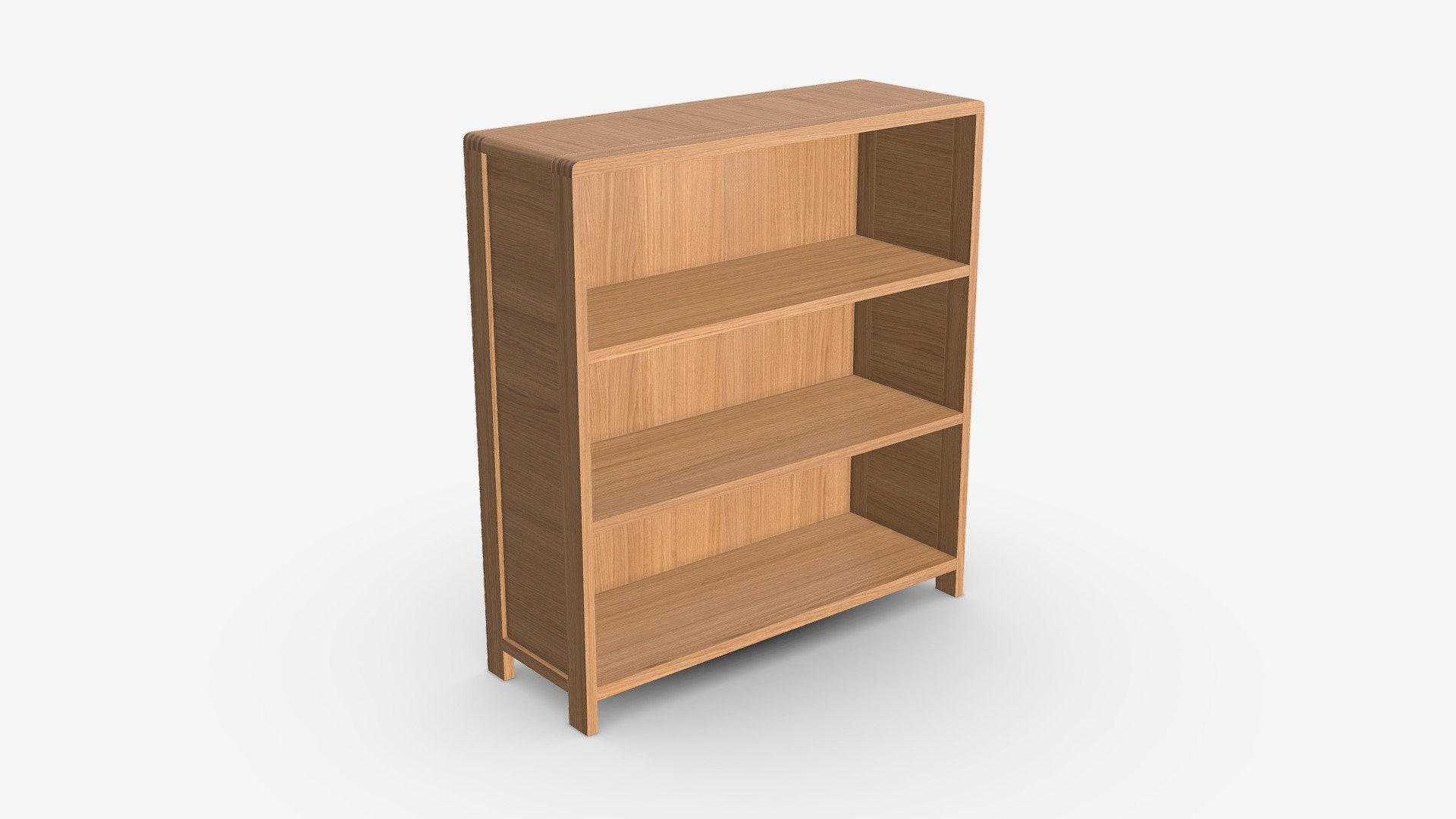 Low Bookcase Ercol Bosco Buy Royalty Free 3D model by HQ3DMOD