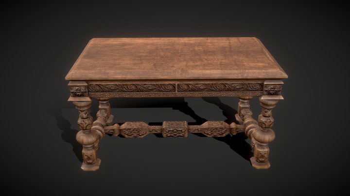 Vintage Table 3D Model