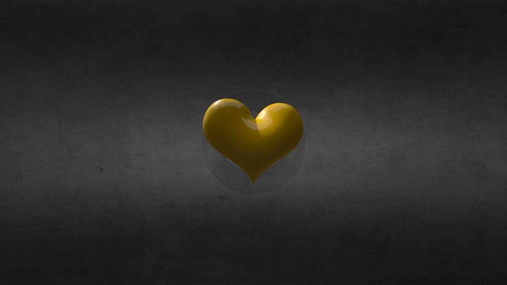 Heart of Gold 3D Model
