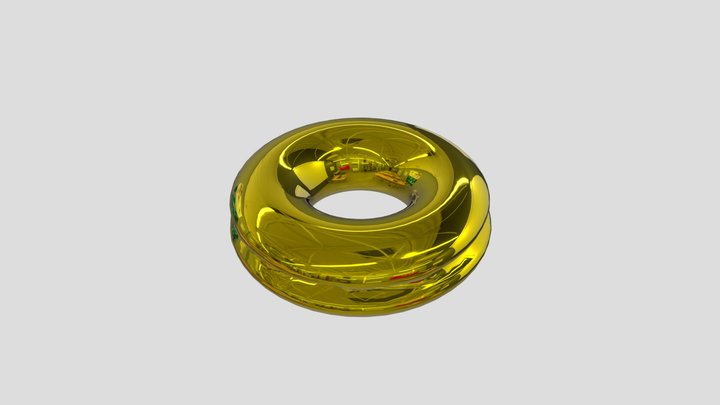 Золотой Пончик 3D Model