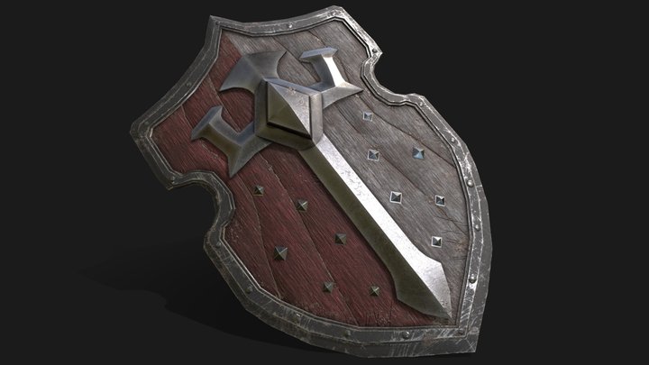 Medieval shield 3D Model