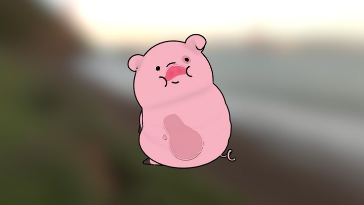 Waddles 3D Model