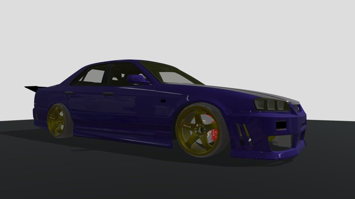 Nissan Skyline Er34 3D Model