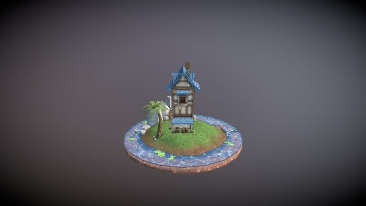 Low Poly Building 3D Model