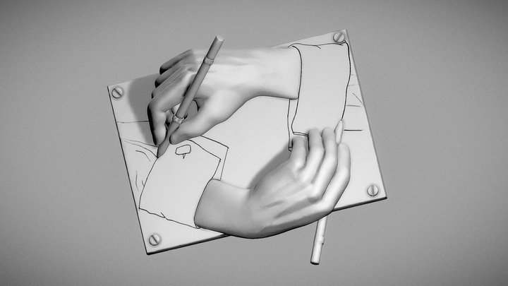 Day 17 of Sculpt January 2019: Hand Pose 3D Model