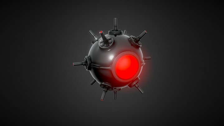 Ridiculously High Poly Techno-Orb 3D Model