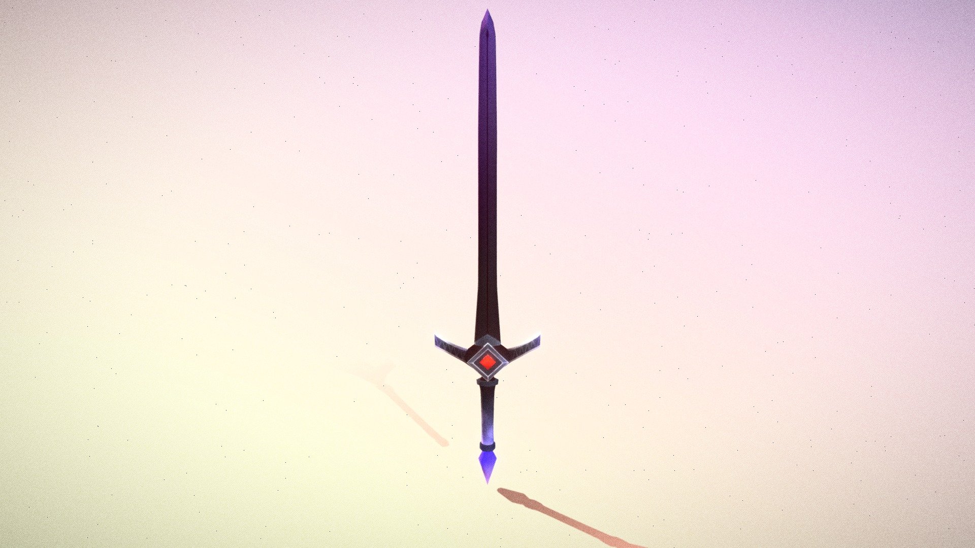 ฺBlack Sword Red Dimond - Download Free 3D model by aritzedihard ...