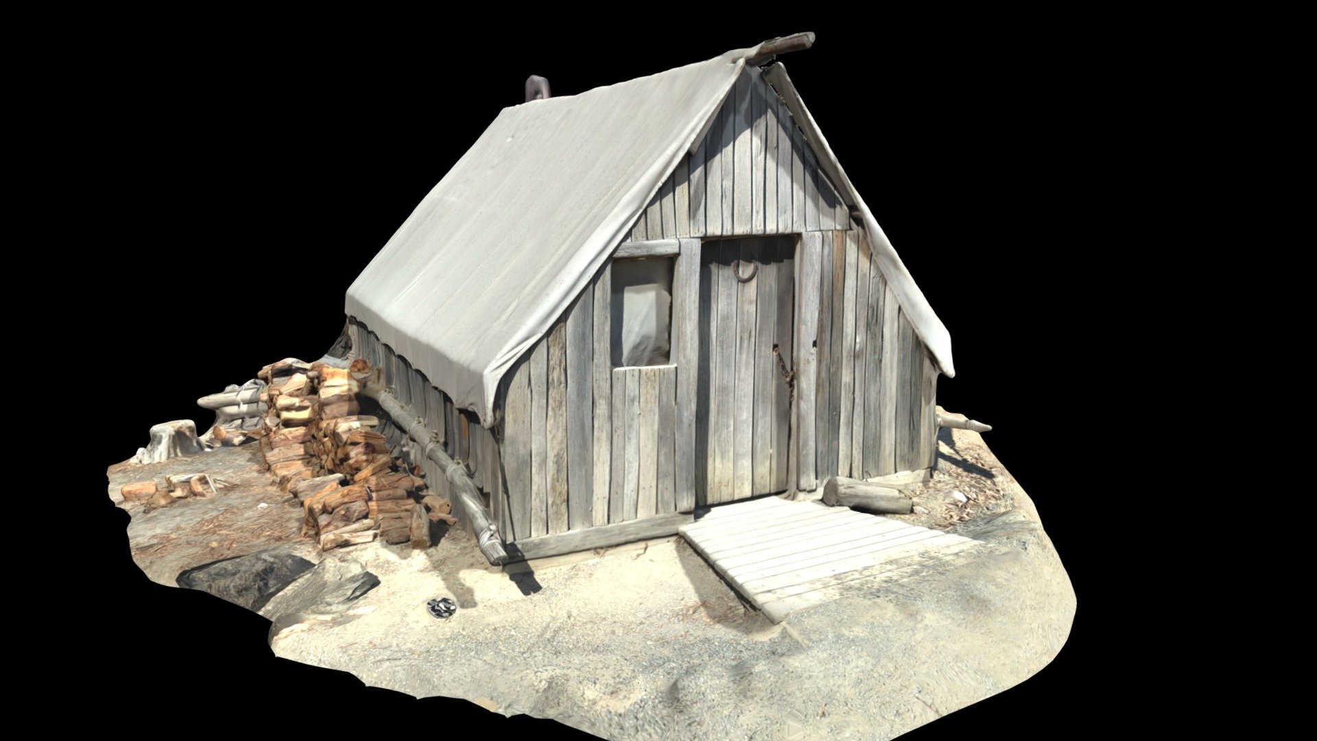 1850's Gold Rush Tent/Shop (Raw Scan)