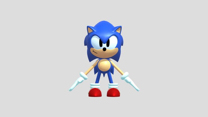 Sonic classic model 3D Model