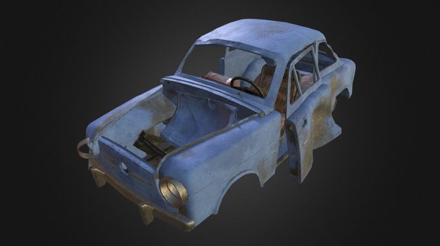 Abandoned Car 3D Model