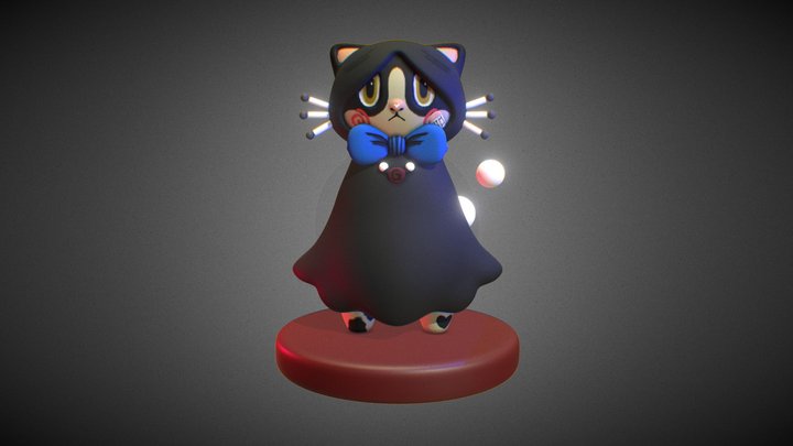 "Gru" Cat Hybrid 3D Model