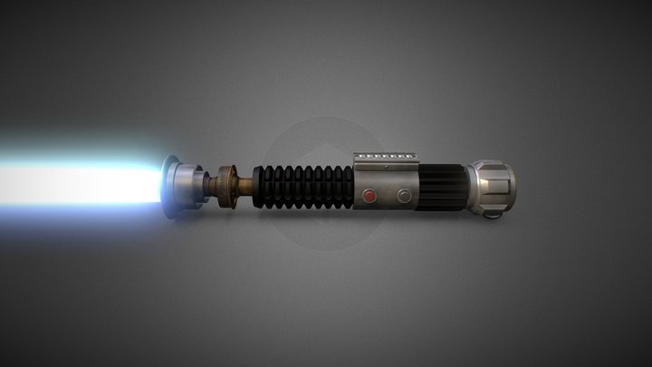 Obi-Wan’s Lightsaber (Activated) 3D Model
