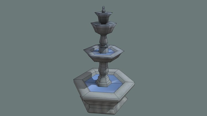 Fountain (PS1) 3D Model
