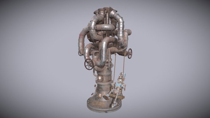 The Lonely Robot on the Swing 3D Model