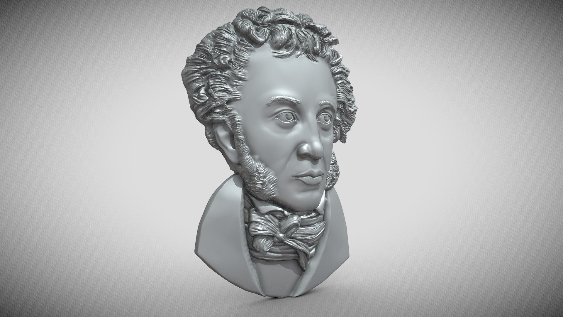 Пушкин 3d модель
