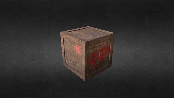 Old Crate 3D Model