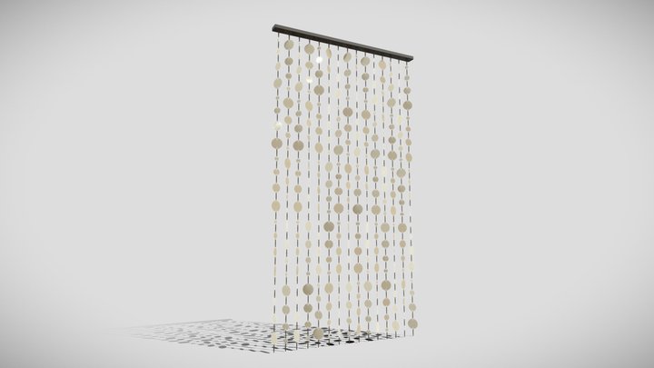 Capiz Shell Curtain 3D Model