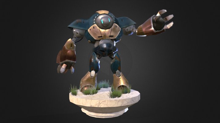 robot low poly 3D Model