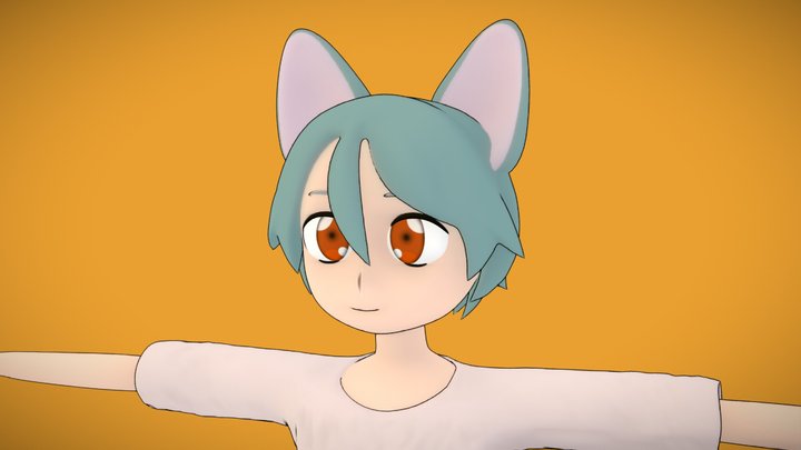 Fox Girl 3D Model