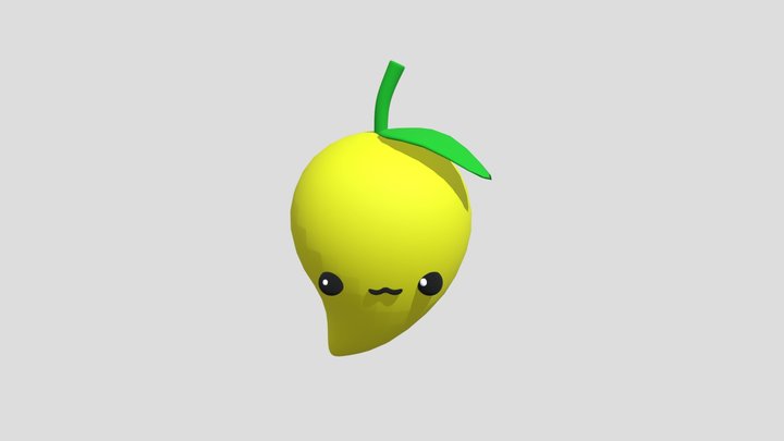 Cute Mango 3D Model