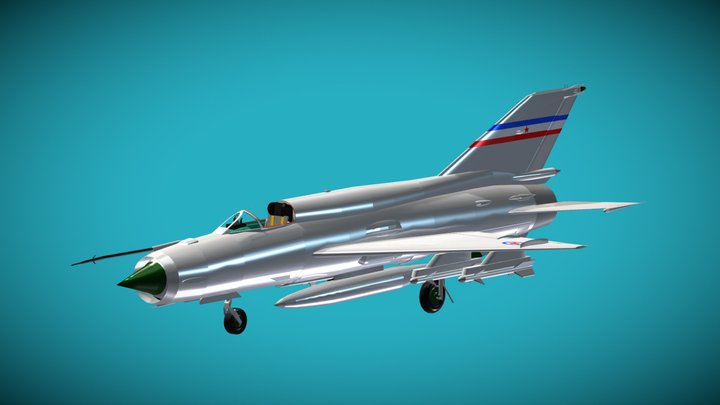 Mig-21 Fishbed F [Yugoslav Air Force] 3D Model