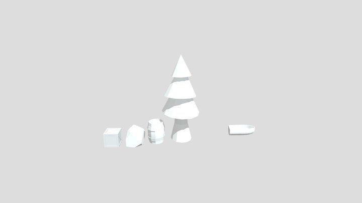 Low Poly Countryside Pack 3D Model