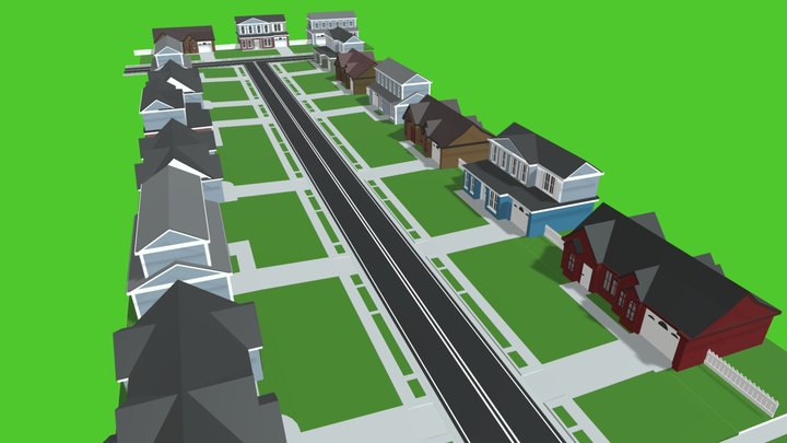 neighborhood_street 3D Model