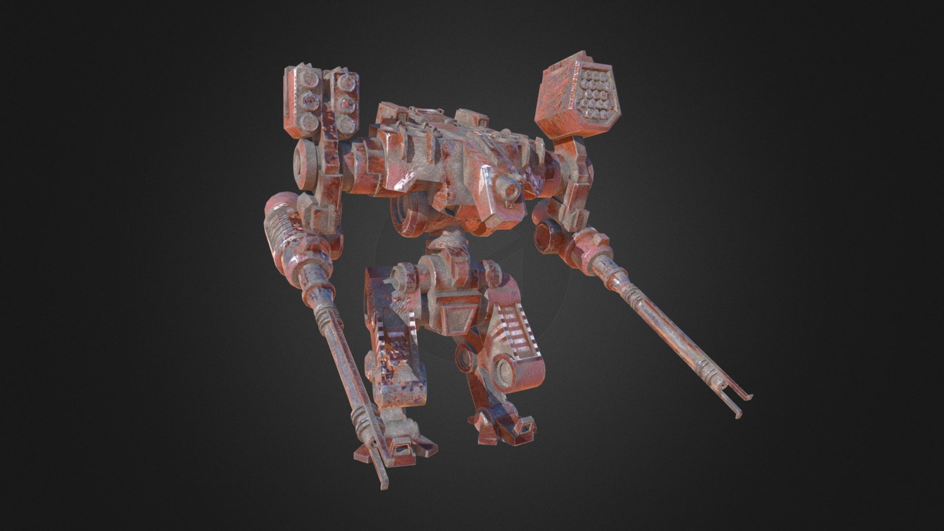 Mecha - 3D model by siraniks [81487cb] - Sketchfab