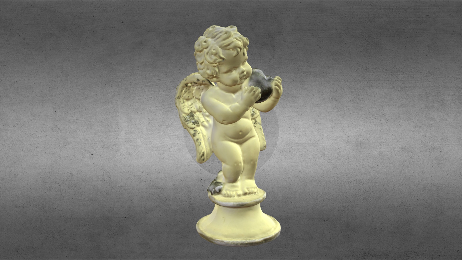 3D model Angel 6 - This is a 3D model of the Angel 6. The 3D model is about a statue of a person holding a staff.
