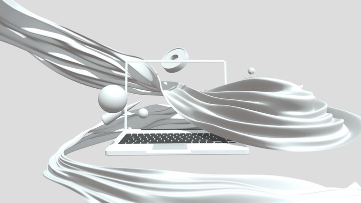 Laptop Concept 3D Model