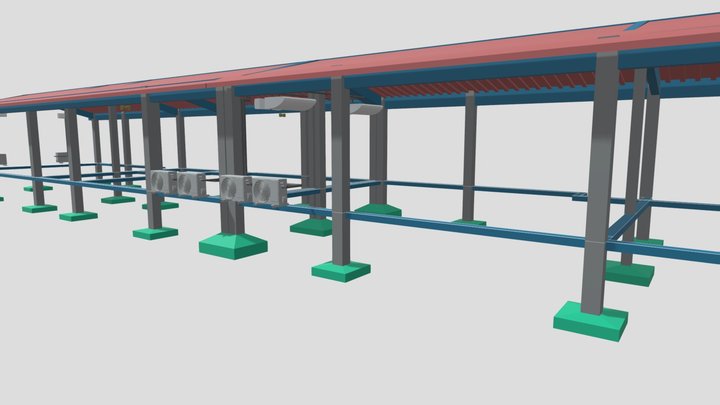Climatização-Laboratório Padrão Tipo 4 3D Model