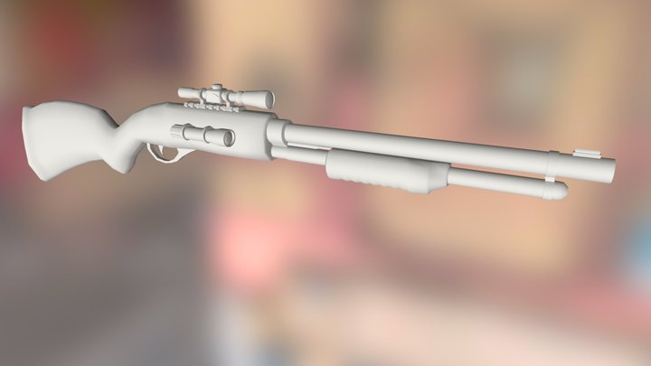 Shotgun 3D Model