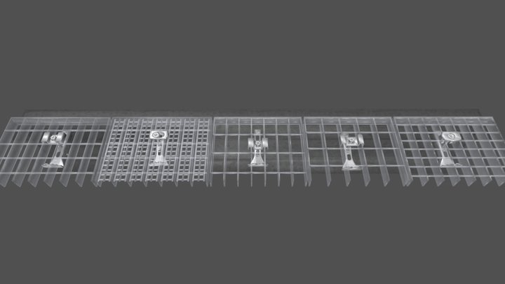 Piezas sujeción 3D Model