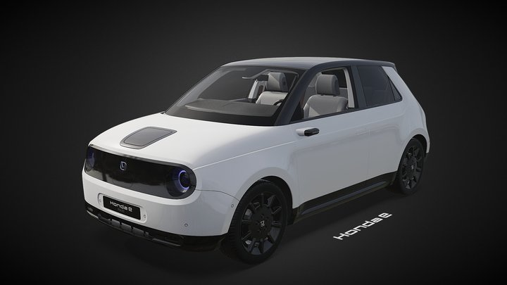 FREE // Honda E (Detailed Interior) 2021 3D Model