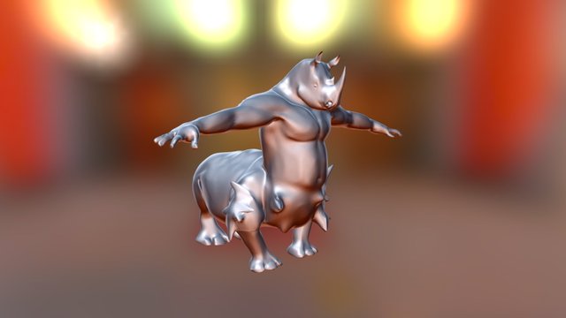 Rhino Centaur 3D Model