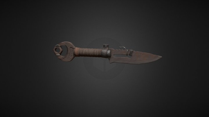 Apocalyptic Knife 3D Model