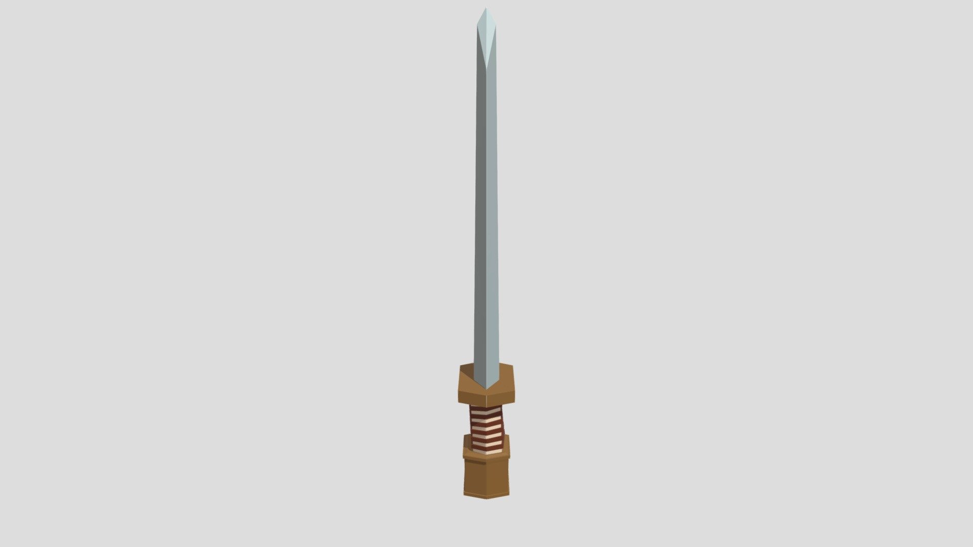 Low Poly Macedonia Army Sword