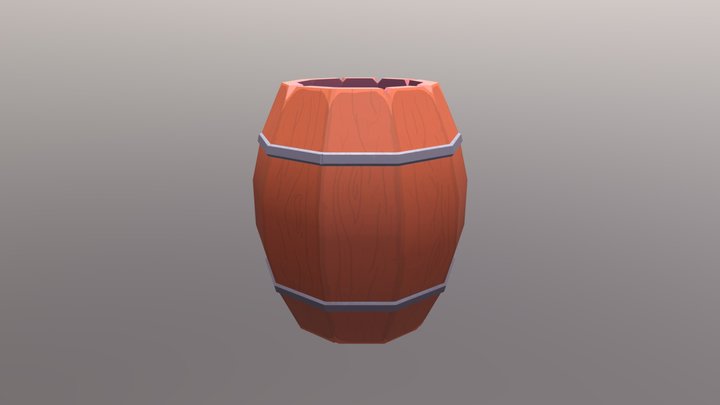 Simple barrel model 3D Model