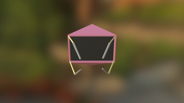 Parachute Rose 3D Model