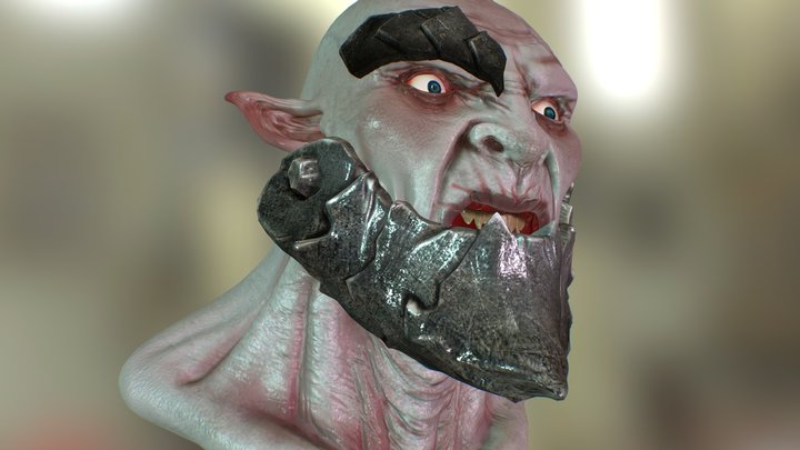 "Black Jaw" the Orc Mercenary 3D Model