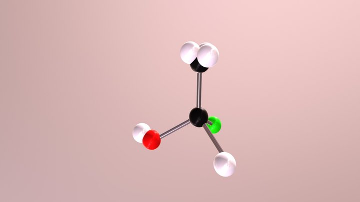 Hydroxychloroéthane 3D Model
