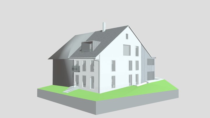 mit Balkon 3D Model