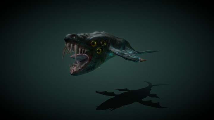 Whale creature 3D Model