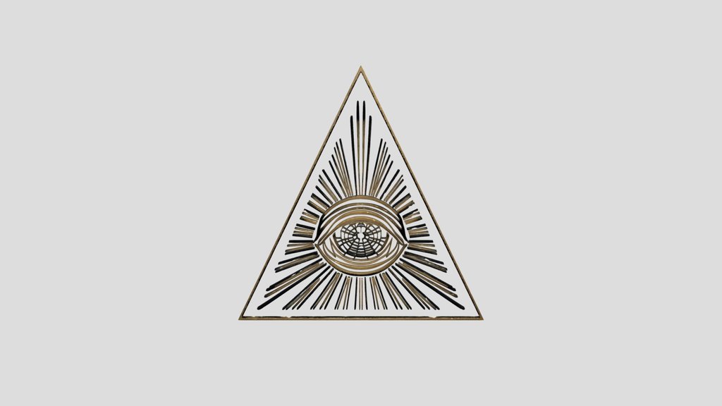 Illuminati Triangle 3D Model