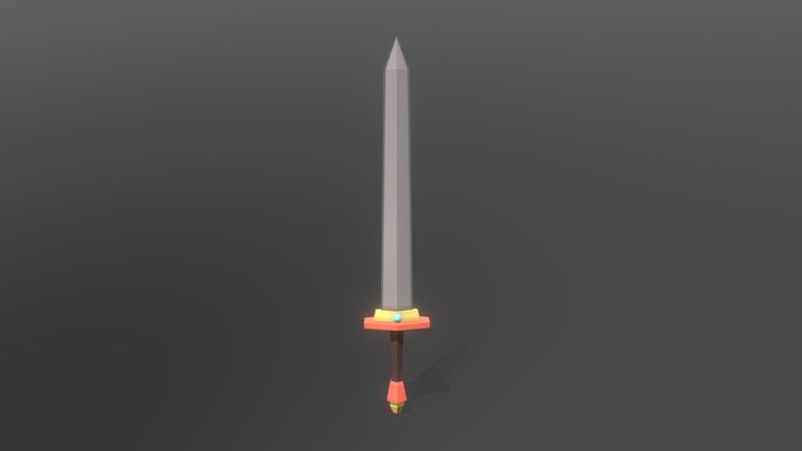 Sword - YanSculpts Tutorial (First 3D model!) 3D Model