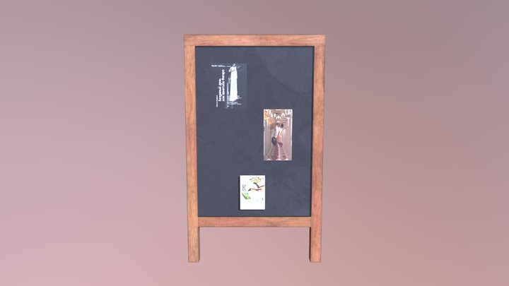 Advertising stand 3D Model