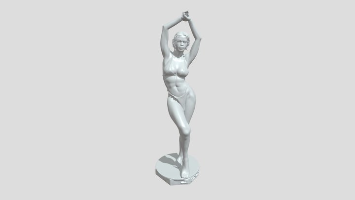 A posing woman 3D Model