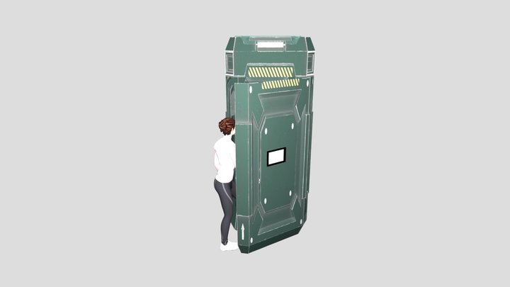 Sci-fi_Crate- OPEN 3D Model