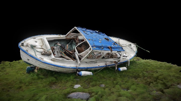 Tysfiord, Smashed boat. – Free 3D Model STL